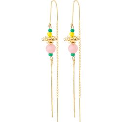 Pilgrim Chain earrings - break - gold (GOLD)