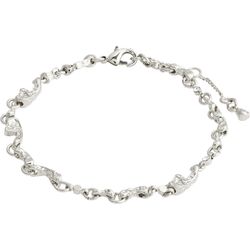 Pilgrim Organic shaped crystal bracelet - Hallie - silver (SILVER)
