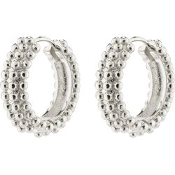 Pilgrim Creoles with bubbles - Anitta - silver (SILVER)
