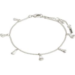 Pilgrim Recycled crystal charm bracelet - Quinn - silver (SILVER)
