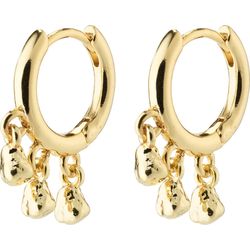 Pilgrim Hoop earrings gold-plated - Hallie - gold (GOLD)