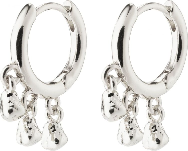 Pilgrim Hoop earrings silver-plated - Hallie - silver (SILVER)