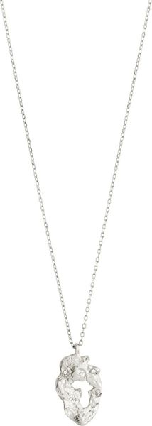 Pilgrim Recycled pendant necklace - Quinn - silver (SILVER)