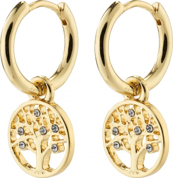 Pilgrim Tree-of-life hoop earrings - Iben - gold (GOLD)