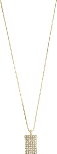 Pilgrim Halskette mit Kristallanhänger - Be - gold (GOLD)