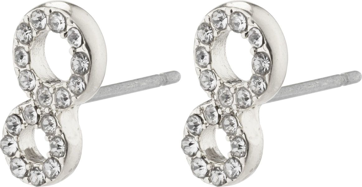 Pilgrim Crystal earrings - Rogue - silver (SILVER)