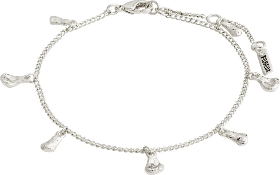Pilgrim Recycled crystal charm bracelet - Quinn - silver (SILVER)