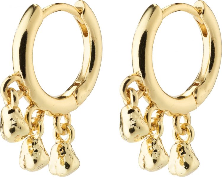 Pilgrim Hoop earrings gold-plated - Hallie - gold (GOLD)