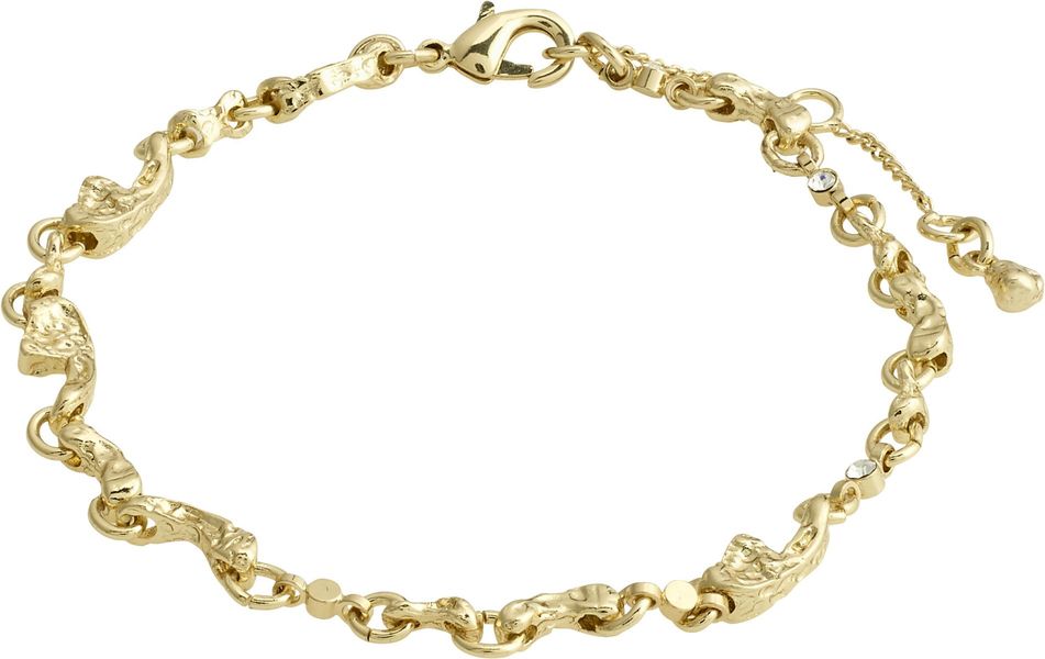 Pilgrim Organic shaped crystal bracelet - Hallie - gold (GOLD)