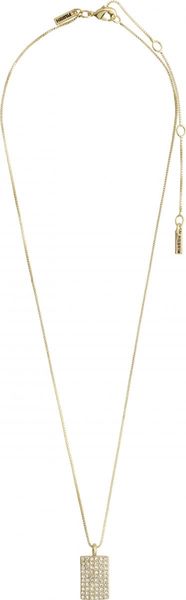 Pilgrim Halskette mit Kristallanhänger - Be - gold (GOLD)