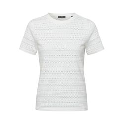 Zero Shirt with ajour knit pattern - white (1014)