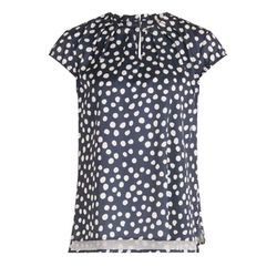 Betty & Co Overblouse - white/blue (8813)