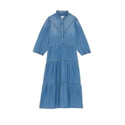 Ba&sh Denim midi dress - Willow - blue (278)