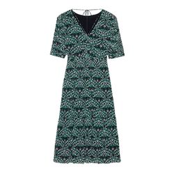 Ba&sh Printed V-neck midi dress - green (107)