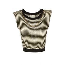 BSB Sweater with stripe pattern - gold/black (BLACK )