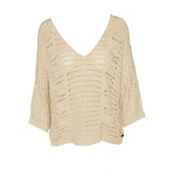 BSB Sweater with an openwork pattern - beige (OFF WHITE )
