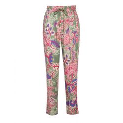 BSB Pantalon à motif all-over - rose/vert (KHAKI )