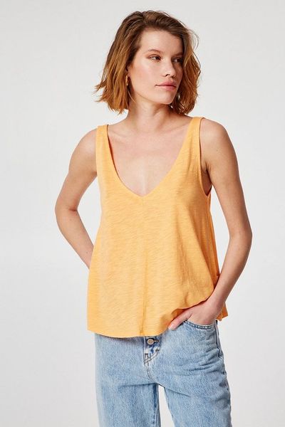 BSB Basic sleeveless blouse - orange (PAPAYA )
