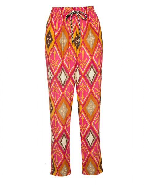 BSB Pantalon avec imprimé - rose/orange (FUCHSIA )