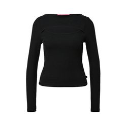 Q/S designed by Long sleeve top with cut-out - black (9999)