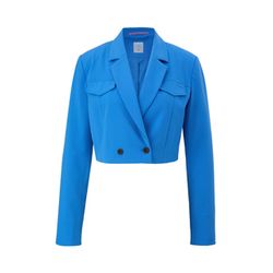 Q/S designed by Cropped fit blazer - blue (5547)