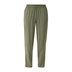 s.Oliver Red Label Relaxed: pants made of pure viscose - green (7928)