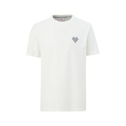 s.Oliver Red Label T-shirt with front print  - white (01D2)