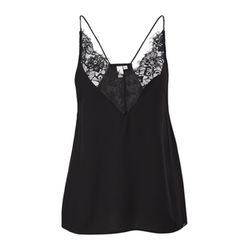 Q/S designed by Blouse with lace - black (9999)