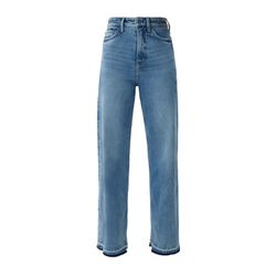 s.Oliver Red Label Regular: Jeans mit ausgefranstem Saum  - blau (53Z5)