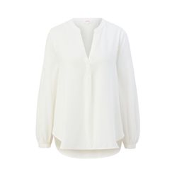 s.Oliver Red Label Tunic blouse with dobby structure - white/beige (0210)
