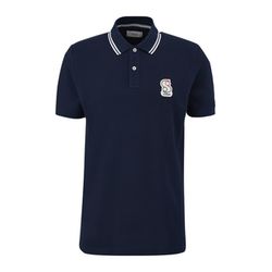 s.Oliver Red Label Polo shirt with patch - blue (5955)