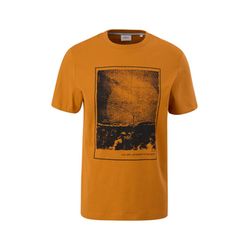 s.Oliver Red Label T-shirt with print - orange (22D1)