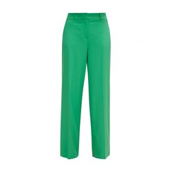 comma Regular fit: trousers with a wide leg - green (7588)