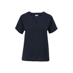 s.Oliver Red Label Blouse top with a V-neckline  - blue (5959)