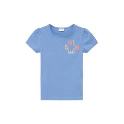 s.Oliver Red Label T-shirt with picot trim neckline  - blue (5362)