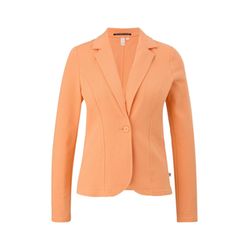 Q/S designed by Sweat blazer with lapel collar  - orange (2130)