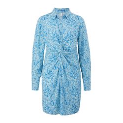 Q/S designed by Viscose dress with a knotted detail - blue (60A2)