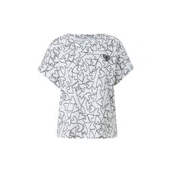 comma T-shirt with an all-over print  - white (01A3)