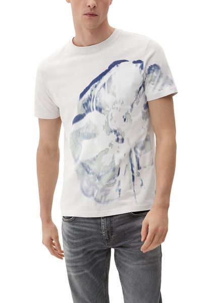 Q/S designed by T-shirt avec impression sur le devant - gris (90D0)