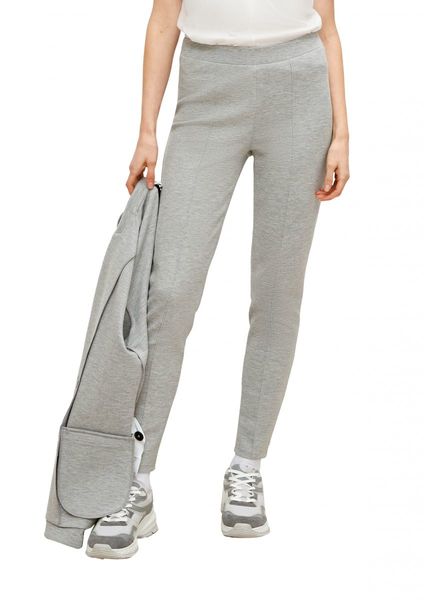 comma CI Slim: leggings with pintucks - gray (90W7)