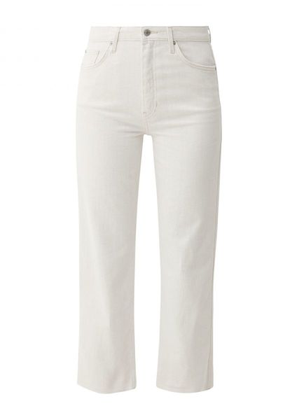 s.Oliver Red Label Karolin: jeans with open hem - white (01Y8)