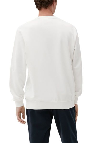 s.Oliver Red Label Sweatshirt avec impression sur le devant - blanc (01D2)
