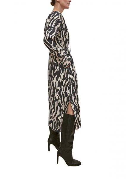 comma Maxi dress with allover print  - black (99B5)
