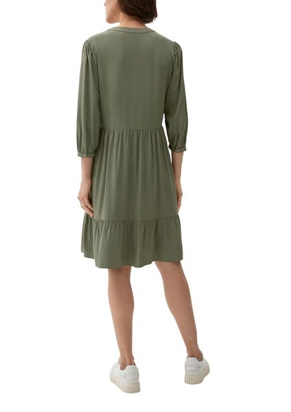 s.Oliver Red Label Viscose flounce dress - green (7928)
