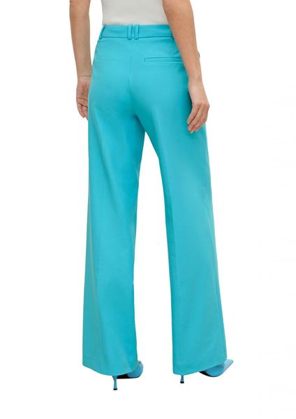 comma Loose : pantalon à taille haute - bleu (6242)