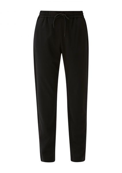 s.Oliver Red Label Slim: jog pants with elastic waistband - black (9999)