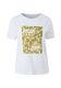 comma T-Shirt mit Artwork  - weiß (01C6)