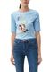 s.Oliver Red Label T-shirt with statement print - blue (50D0)