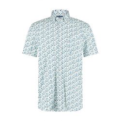 State of Art Short-sleeved shirt with a polka dot pattern - blue (1157)