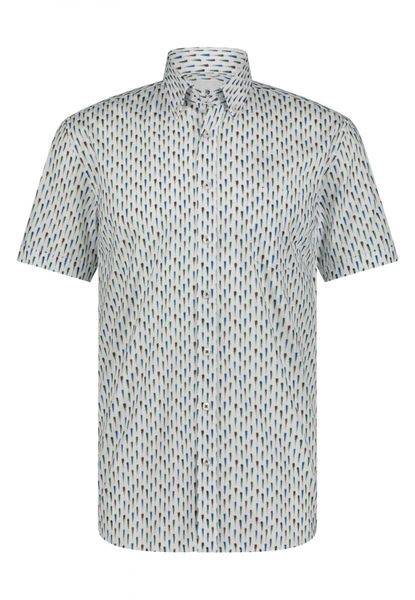 State of Art Short-sleeved shirt with all-over print - white (1154)